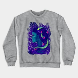 Woman with snakes Crewneck Sweatshirt